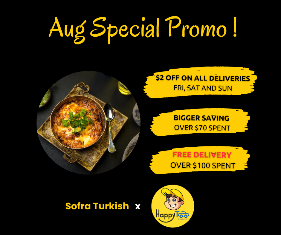 [Weekend Delivery Discount] FREE Delivery - Sofra Turkish 