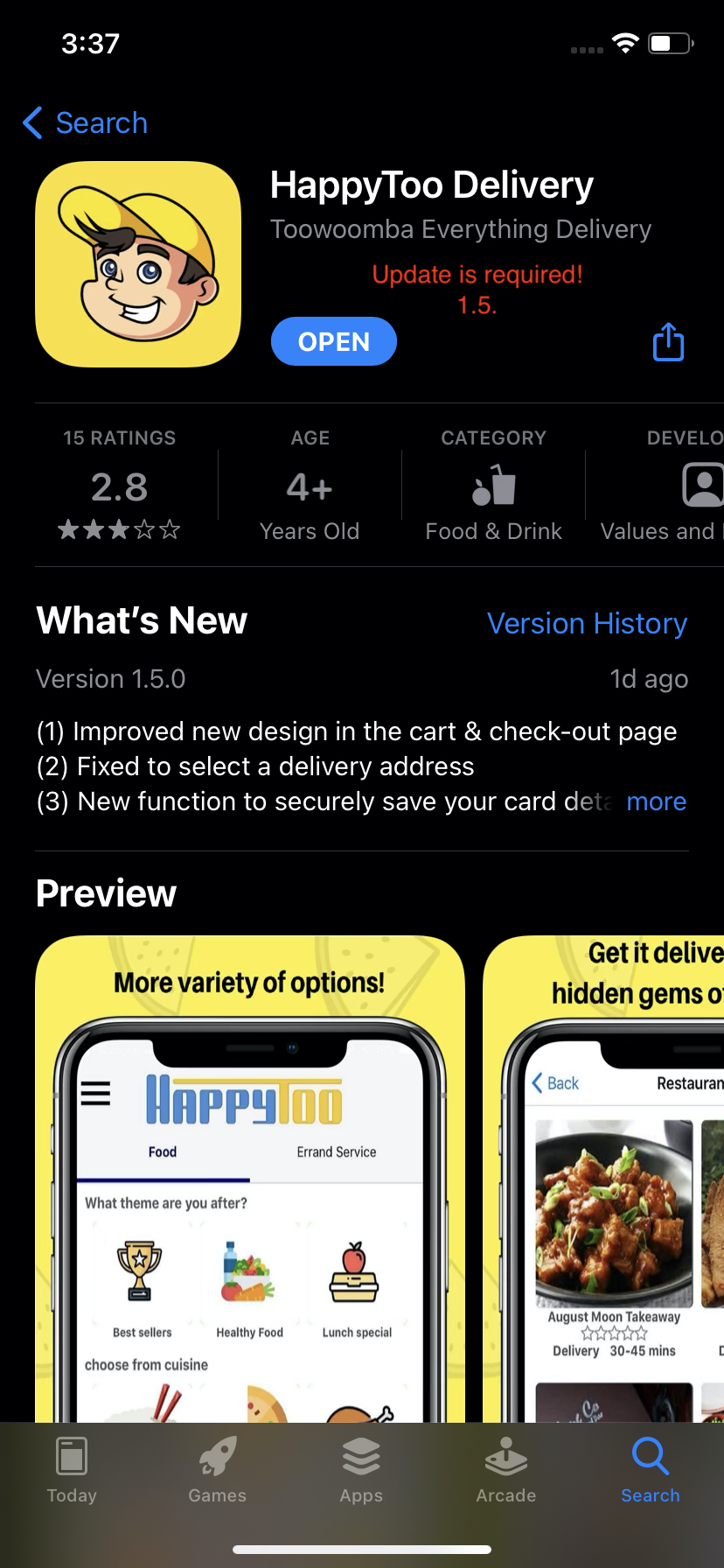 [IT] The new version has been released (HappyToo App 1.5.0) 