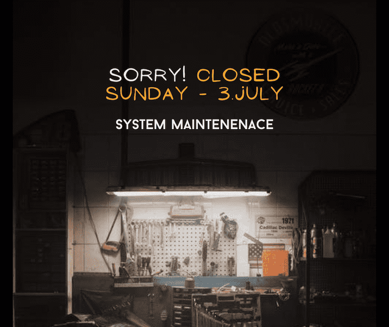 Sorry! Closed on Sunday (Only one day 3rd July) 