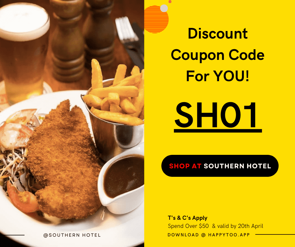 Discount Coupon Code with Southern Hotel (Valid by 20th April.2022)